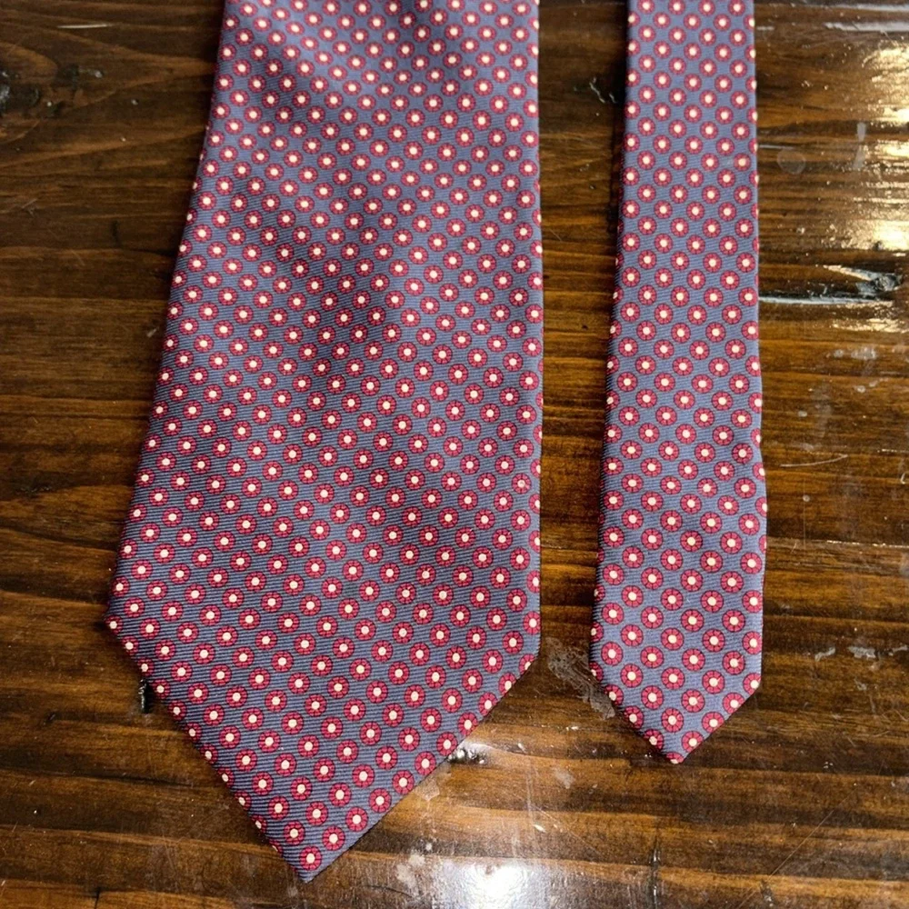 Amherst‎ and Brock Silk Neck Tie Italian Polka Dot